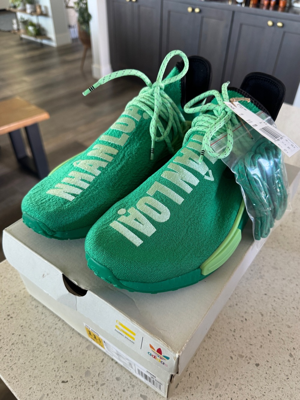 Pharrell Williams x adidas NMD Hu Core Green Mens 11.5